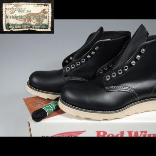 レッドウィング(REDWING)のデッド四角犬タグ8165アイリッシュセッター黒ブラック羽旧犬8130 9870(ブーツ)