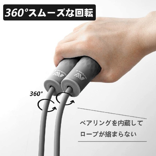シンジ様専用 2個セット NUVOLEなわとび グレー/グレー