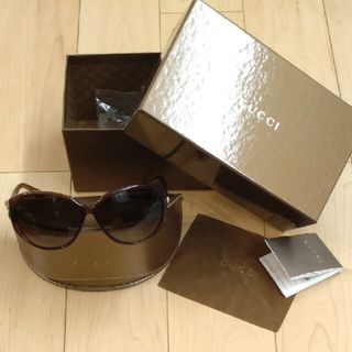 グッチ(Gucci)のGUCCI　グッチ　サングラス　ダークブラウン(サングラス/メガネ)