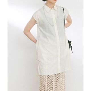 アーバンリサーチラボ(UR Lab.)の【ECRU】『UR TECH Smart Linen Touch』フレンチチュニックシャツ(ミニワンピース)