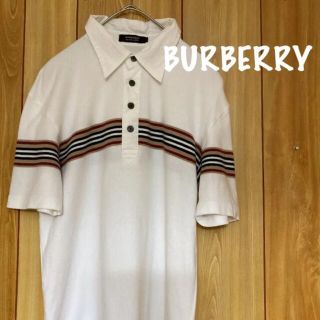 バーバリーブラックレーベル(BURBERRY BLACK LABEL)のバーバリー　半袖ポロシャツ　ノバチェック柄風(ポロシャツ)