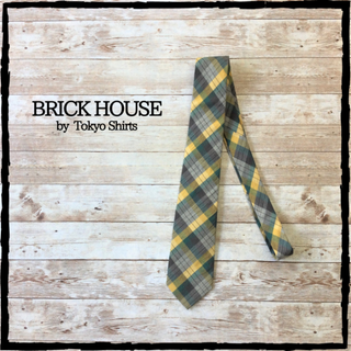 ブリックハウスバイトウキョウシャツ(BRICK HOUSE by Tokyo Shirts)の美品 BRICK HOUSE 日本製 ネクタイ カジュアル おしゃれ 綿100%(ネクタイ)