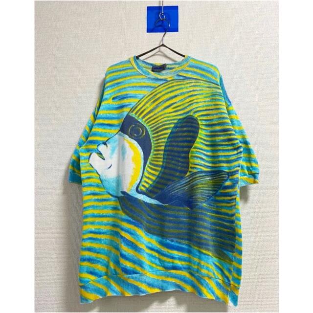 KENZO - vintage 80s 90s KENZO 総柄 魚 フィッシュ tシャツの通販 by