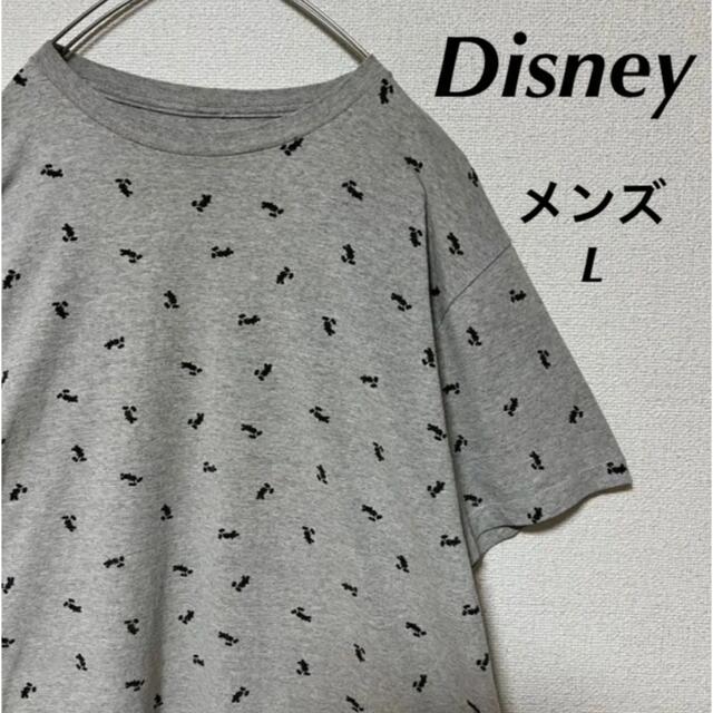 Disney(ディズニー)のDisney ディズニー　多数ミッキー　プリント　メンズ　L メンズのトップス(Tシャツ/カットソー(半袖/袖なし))の商品写真