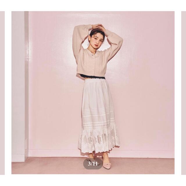 treat urself cotton lace skirt レディースのスカート(ロングスカート)の商品写真