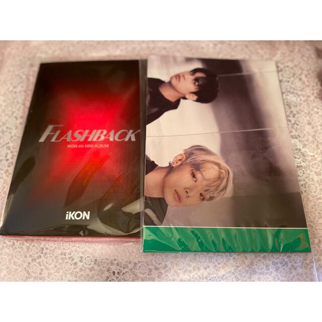 iKON(アイコン)のiKON FLASHBACK ★ポスター付★赤　RED レッド エンタメ/ホビーのCD(K-POP/アジア)の商品写真