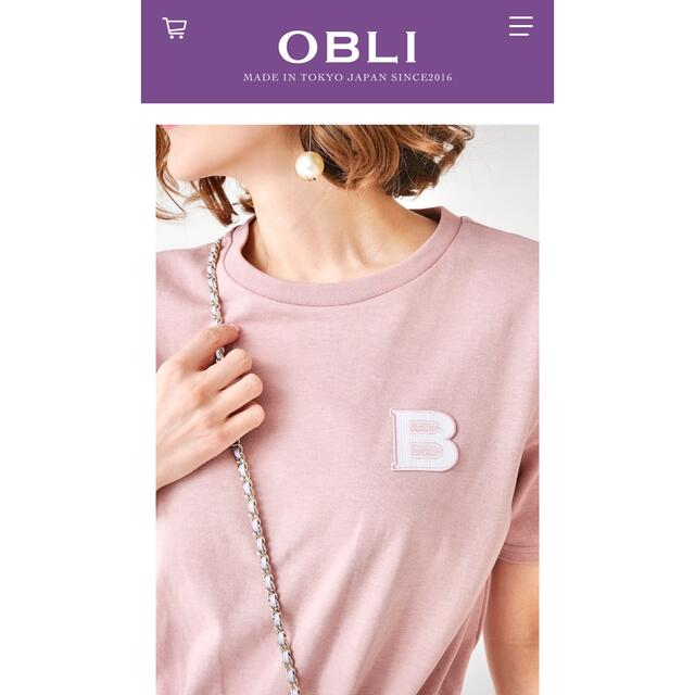 OBLI(オブリ)の【OBLI】ロゴワッペンロンパース レディースのパンツ(サロペット/オーバーオール)の商品写真