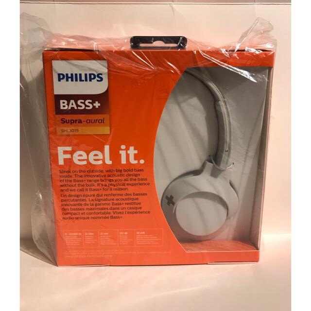 PHILIPS(フィリップス)のPHILIPSフィリップスBass+SHL3075WTヘッドホン マイク付×11 スマホ/家電/カメラのオーディオ機器(ヘッドフォン/イヤフォン)の商品写真