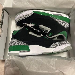 ナイキ(NIKE)のAIR JORDAN3 PINEGREEN エアジョーダン3 パイングリーン(スニーカー)