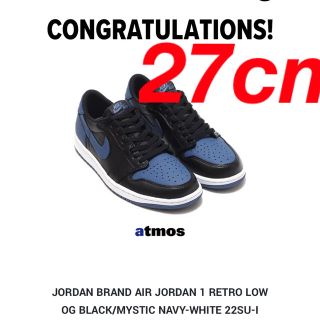 ナイキ(NIKE)のNike Air Jordan 1 Low OG "Mystic Navy"(スニーカー)