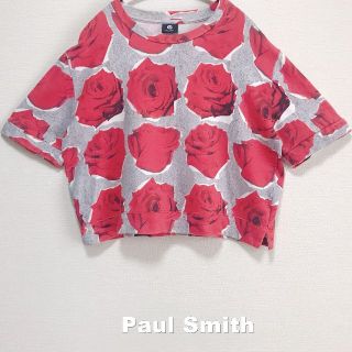 ポールスミス(Paul Smith)の【Paul Smith】PSポールスミス ROSE ショート丈 ワイドカットソー(カットソー(半袖/袖なし))