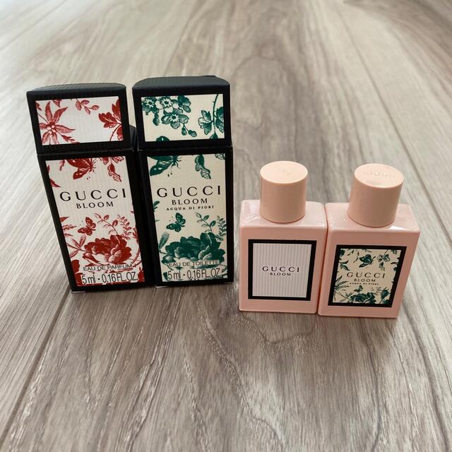 Gucci(グッチ)の新品 GUCCI ブルーム パルファム&アクアディフィオーリ各5ml 2個セット コスメ/美容の香水(ユニセックス)の商品写真