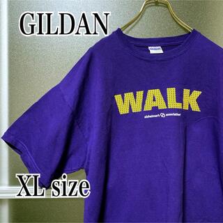 ギルタン(GILDAN)のGILDAN ギルダン 両面プリント Tシャツ オーバーサイズ ユニセックス 紫(Tシャツ/カットソー(半袖/袖なし))