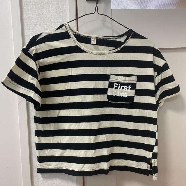 ストライプ　130センチ　　半袖 キッズ/ベビー/マタニティのキッズ服男の子用(90cm~)(Tシャツ/カットソー)の商品写真