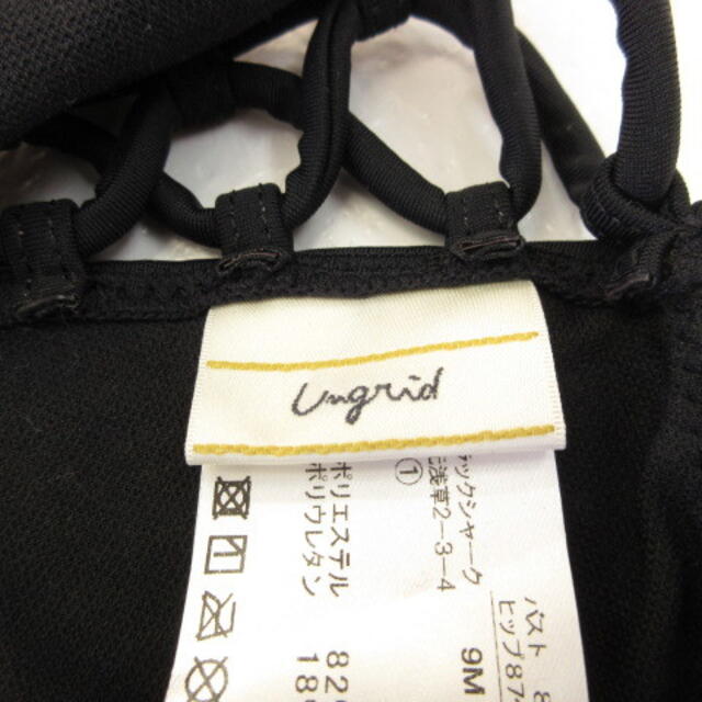 Ungrid(アングリッド)のアングリッド UNGRID ビキニ 水着 セパレート ボタニカル柄 黒 F レディースの水着/浴衣(水着)の商品写真