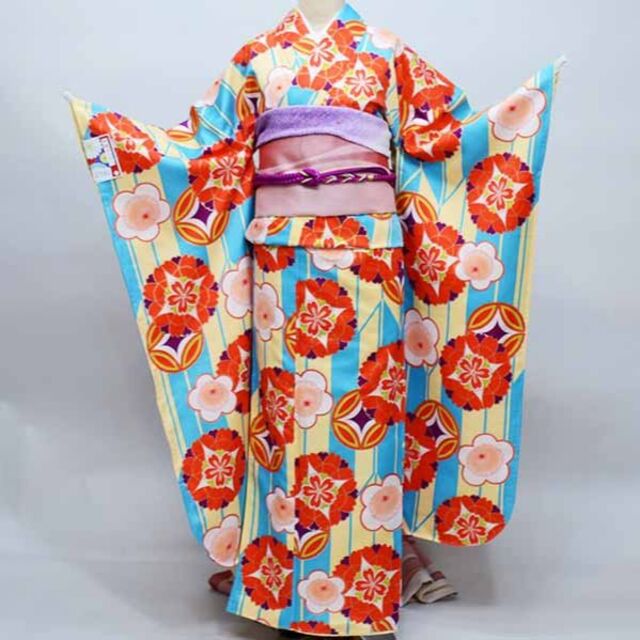 振袖・帯・襦袢 3点セット 和遊日 wayu-bi 成人式 NO37563 お気にいる