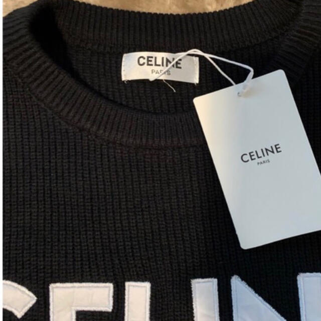 celine(セリーヌ)のCELINE オーバーサイズ ニット リブ編みウール メンズのトップス(ニット/セーター)の商品写真