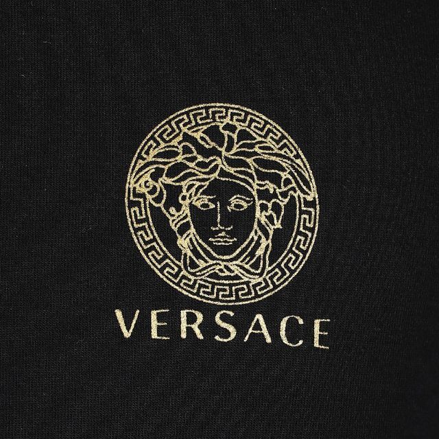 イタリア】 VERSACE - Versace ロゴワンピース ロングロゴTシャツの