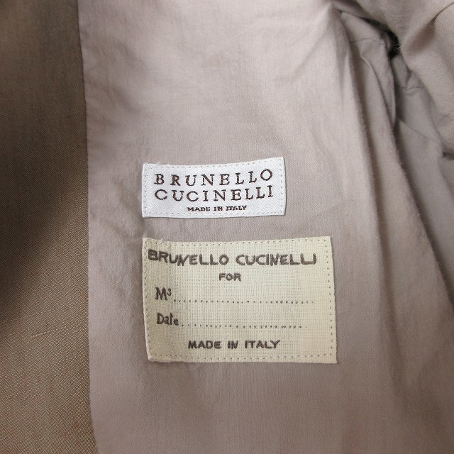 BRUNELLO CUCINELLI(ブルネロクチネリ)のブルネロクチネリ リネン × コットン チェスター コート ロング スプリング レディースのジャケット/アウター(スプリングコート)の商品写真