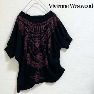 ヴィヴィアンウエストウッド(Vivienne Westwood)のVivienne Westwood 変形Tシャツ　ブラック　レア　オーブ　英国(Tシャツ(半袖/袖なし))