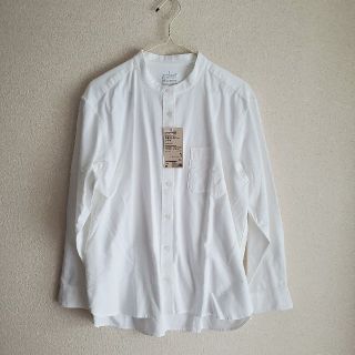 ムジルシリョウヒン(MUJI (無印良品))の未使用★無印良品★洗いざらしオックススタンドカラーシャツXL白(シャツ/ブラウス(長袖/七分))