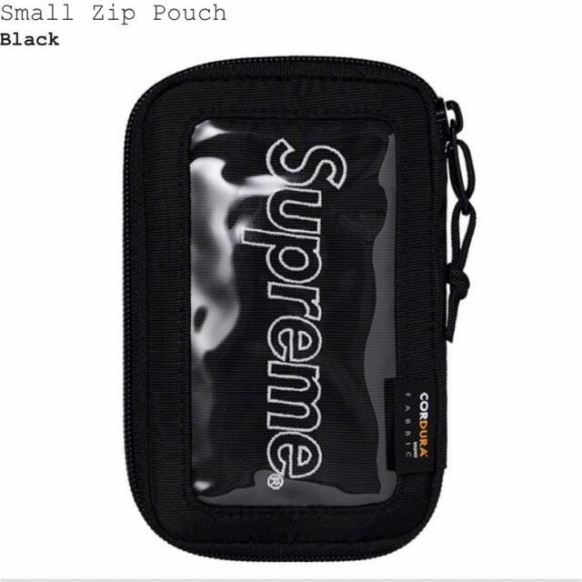 Supreme small zip wallet ウォレット　ブラック