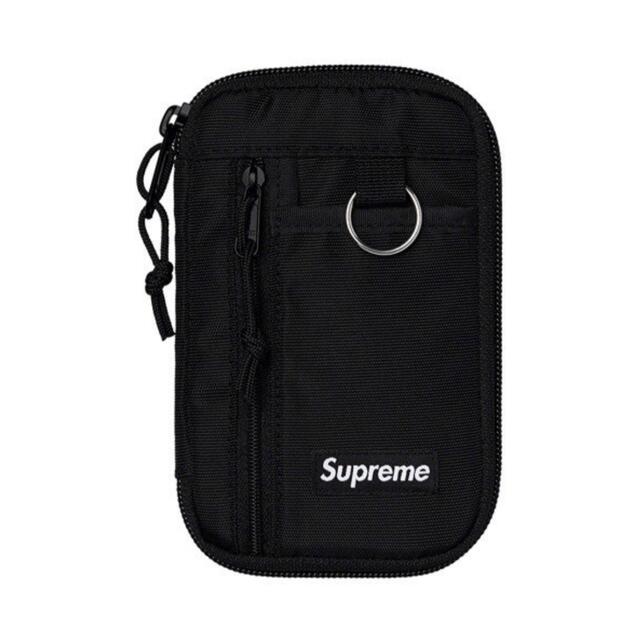 Supreme(シュプリーム)のSupreme small zip wallet ウォレット　ブラック メンズのファッション小物(その他)の商品写真