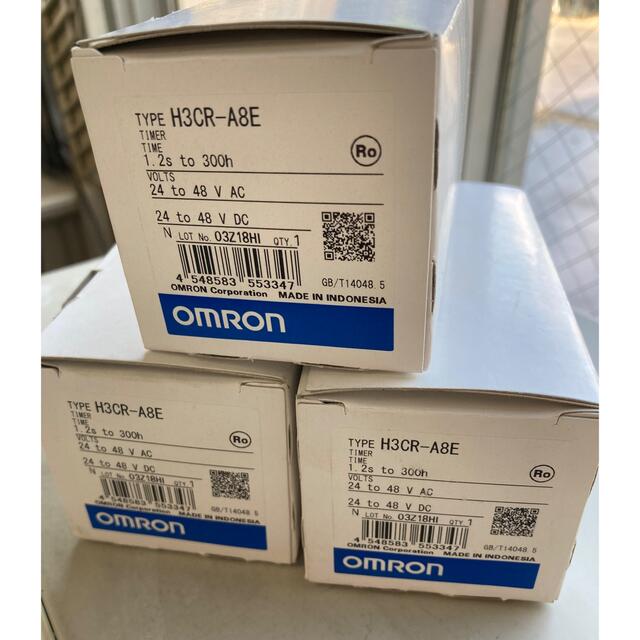 OMRON オムロン 電子部品 タイマーH3CR-A8E 3個セットの通販 by mue's shop｜オムロンならラクマ