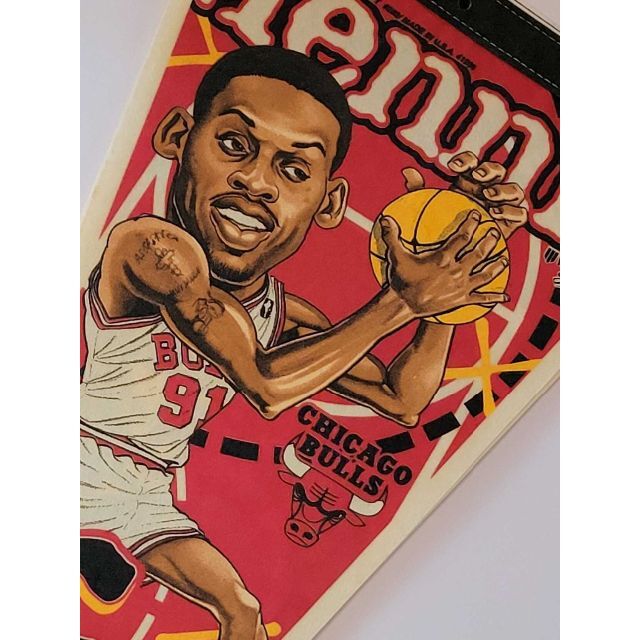 デニス・ロッドマン #91 ペナント NBA シカゴ・ブルズ ※激 デニス・ロッドマン #91 ペナント NBA シカゴ・ブルズ ※激