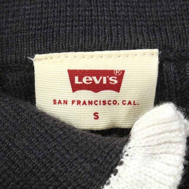 Levi's(リーバイス)のリーバイス Levi's リブニット カットソー 半袖 フリル S グレー レディースのトップス(シャツ/ブラウス(半袖/袖なし))の商品写真