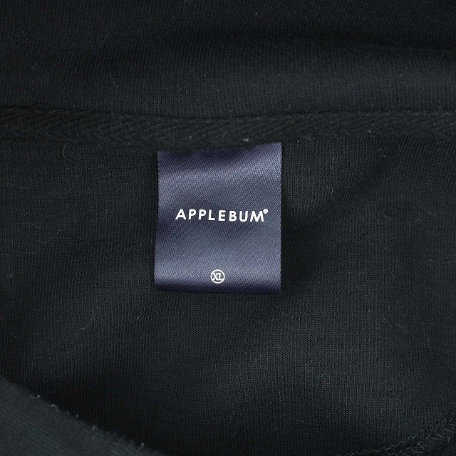 APPLEBUM(アップルバム)のアップルバム パーカー スウェット ロゴ サイドジップ コットン XL 黒 メンズのトップス(パーカー)の商品写真