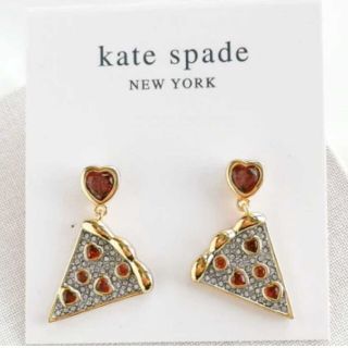 ケイトスペードニューヨーク(kate spade new york)の【新品】kate spade ケイトスペード ピアス ピザマイハートドロップピア(ピアス)