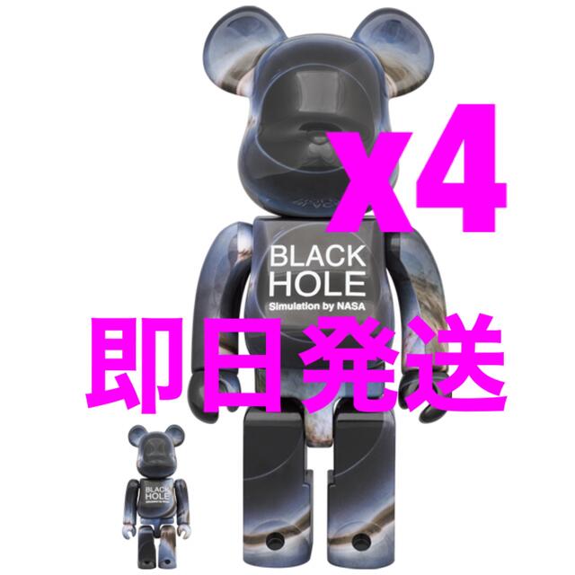 超人気 BE@RBRICK HOLE BLACK - BE@RBRICK 100％ 400％ 4セット