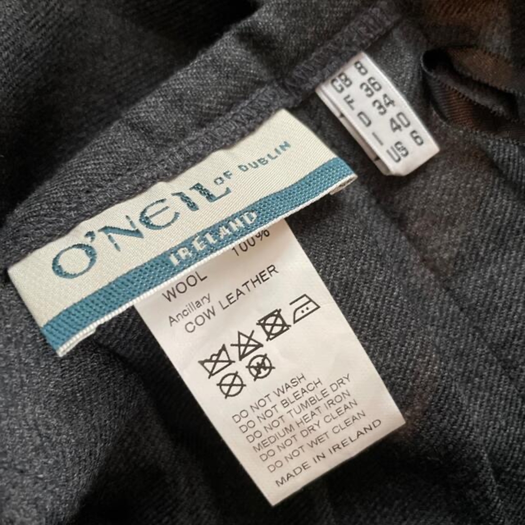 O'NEIL OF DUBLIN - bshop グレー o'neil of dublin 膝丈 O'NEIL OF DUBLIN - bshop グレー o'neil of dublin 膝丈