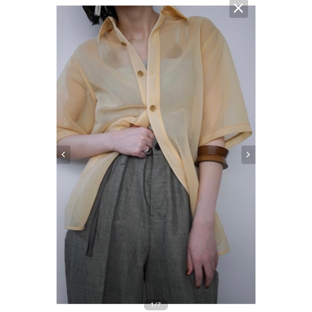 IIROT シアーナイロンシャツ　Sheer nylon shirt