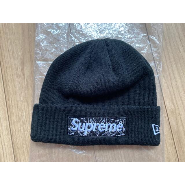 Supreme × New Era Box Logo Beanie Black帽子