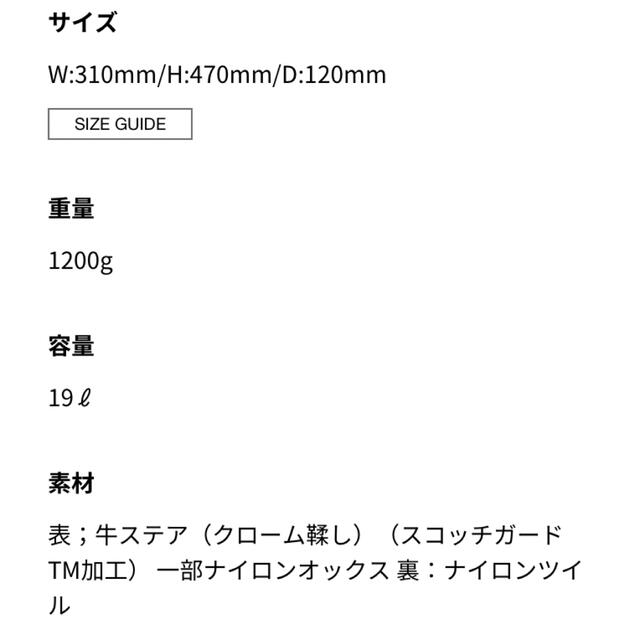 半額以下LUGGAGE LABEL ELEMENT DAYPACK