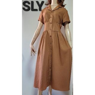 スライ(SLY)のSLY ウエストマークシャツロングワンピース(ロングワンピース/マキシワンピース)