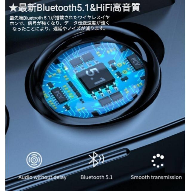 最新型ワイヤレスイヤホン　ワイヤレスイヤホン　ノイズキャンセリング　F9