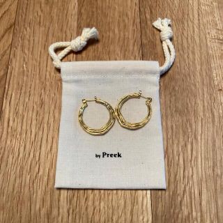 未使用 ビューティ＆ユース by Preek スモール フープピアス ゴールド