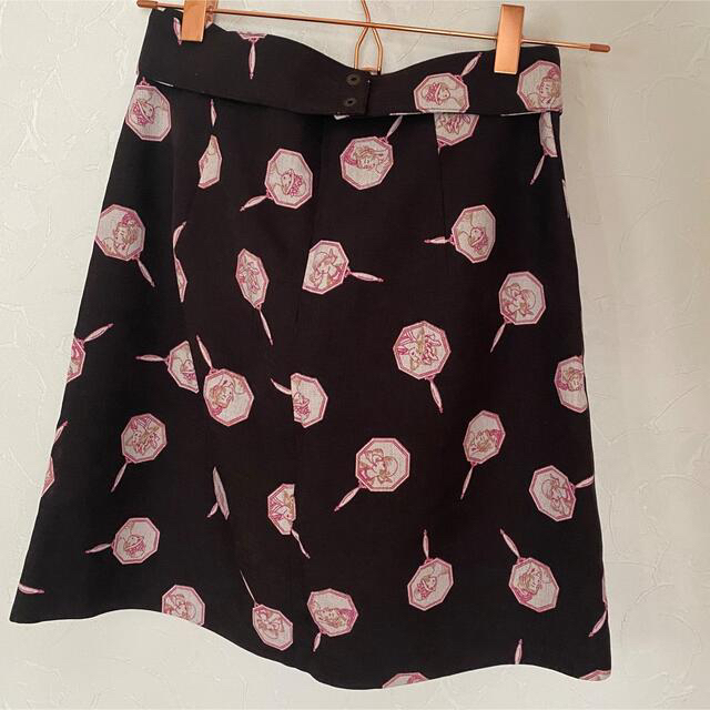 Lily Brown(リリーブラウン)の【新品】lily brown   レトロ鏡柄台形スカート レディースのスカート(ミニスカート)の商品写真