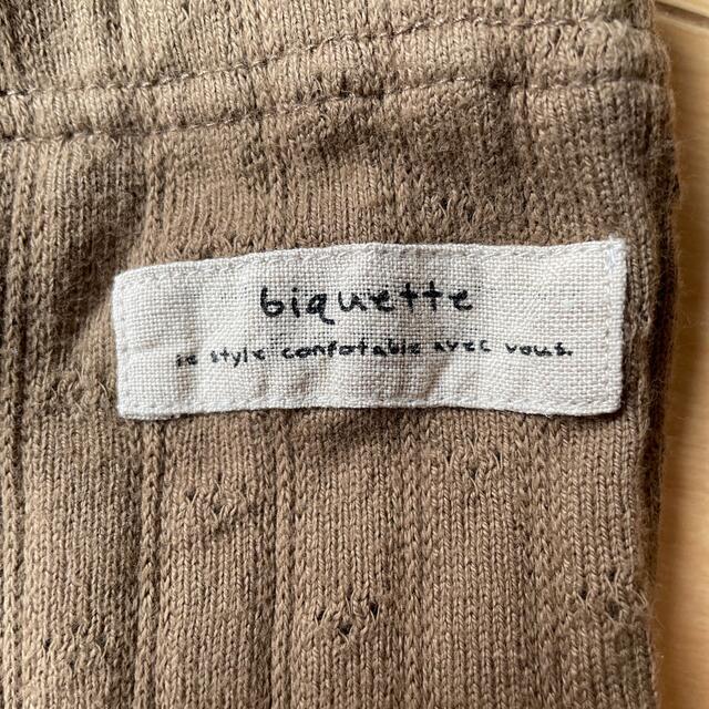 Biquette(ビケット)のBiquette レギンス　120 ブラウン キッズ/ベビー/マタニティのキッズ服女の子用(90cm~)(パンツ/スパッツ)の商品写真