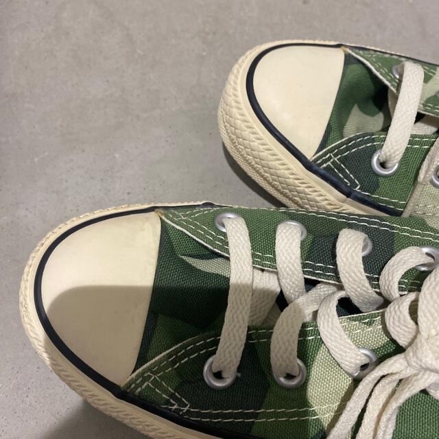 コンバース　converse 緑　迷彩　ハイカット レディースの靴/シューズ(スニーカー)の商品写真