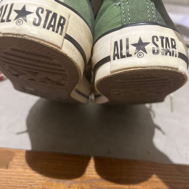 コンバース　converse 緑　迷彩　ハイカット レディースの靴/シューズ(スニーカー)の商品写真