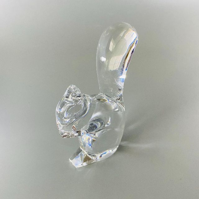 【バカラ】動物 リス 置物 インテリア★美品★金運