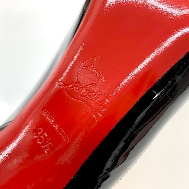 Christian Louboutin(クリスチャンルブタン)の4021 クリスチャンルブタン パテント サンダル ブラック レディースの靴/シューズ(ハイヒール/パンプス)の商品写真