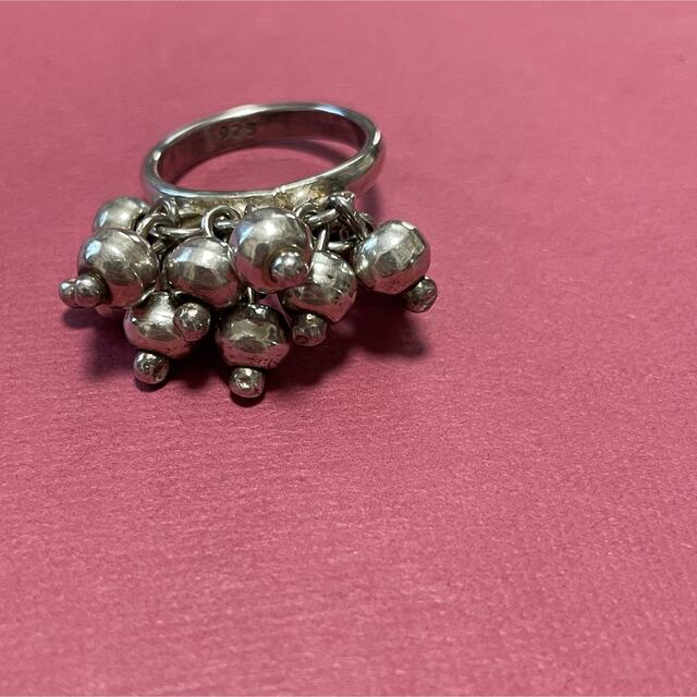 A871 used vintage ぶどう リング 指輪 ring アクセサリーKARASUシルバー