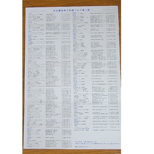 平和PGMゴルフ 株主優待割引券5枚 ¥5000分 チケットの施設利用券(ゴルフ場)の商品写真