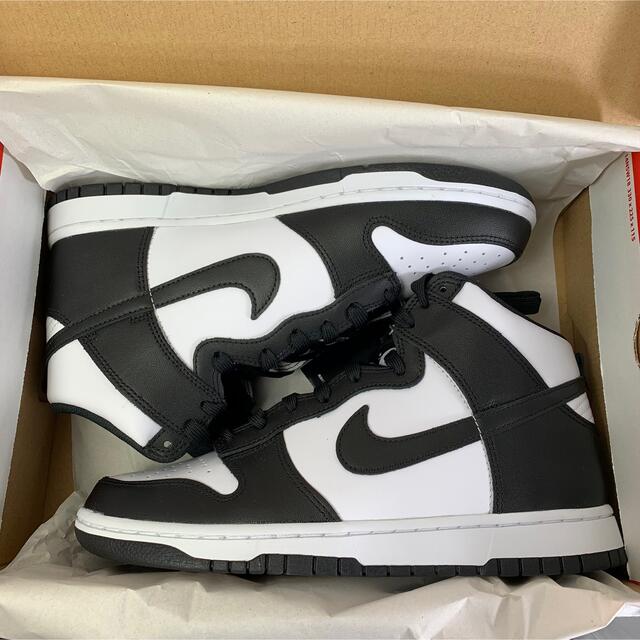 NIKE DUNK HIGH Black and White 27cm