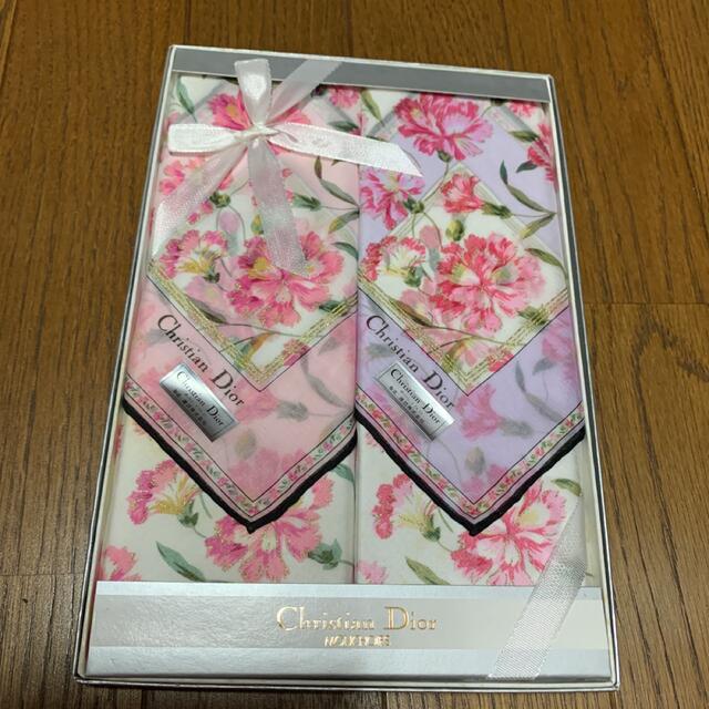 Christian Dior(クリスチャンディオール)のお値下げ ディオール ハンカチセット ハンドメイドのファッション小物(ハンカチ/バンダナ)の商品写真